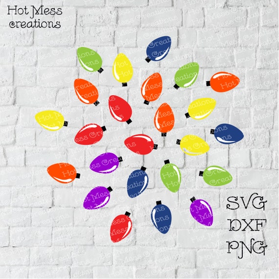 Download Free Christmas Light Bulbs Svg Christmas Svg Digital Download Etsy SVG DXF Cut File