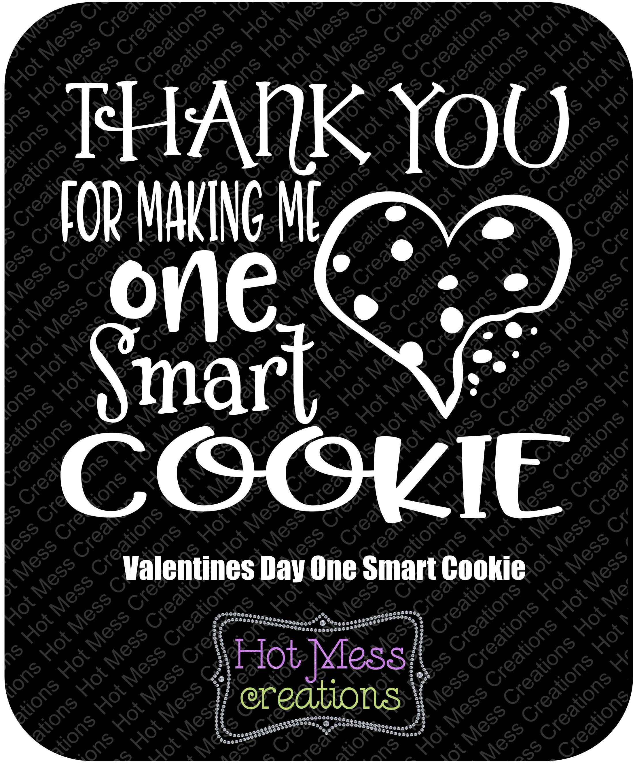 Download One Smart Cookie SVG Teacher Gift SVG Teacher Valentine | Etsy