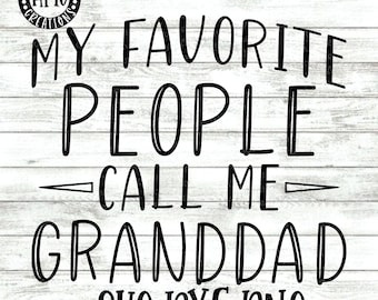 Granddad SVG: Father's Day Shirt Design (Digital Download)