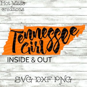 Tennessee meisje SVG DXF PNG - Tennessee shirt ontwerp meisje