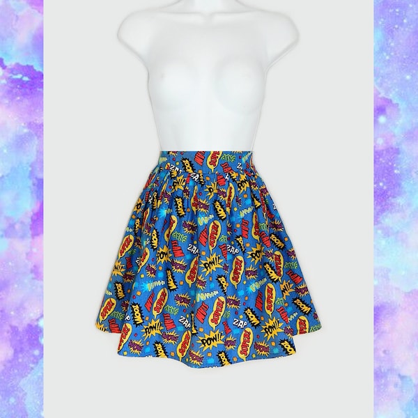 Comic Book Skirt Etsy
