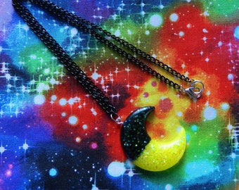 Resin Moon Necklace
