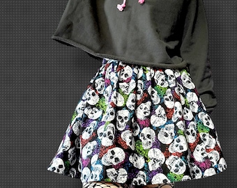 Halloween Skull Skirt