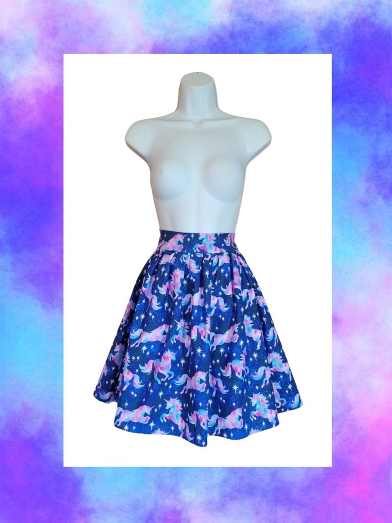 Custom Galaxy Unicorn Skirt image 2