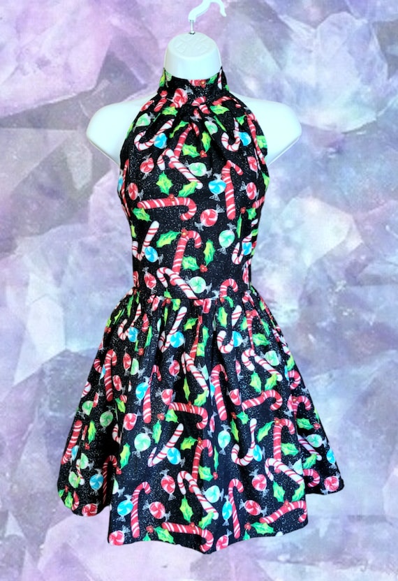 white christmas dresses Young Eyes Christmas Holiday Festive Winter Sexy Red Burgundy Halter N –  Sugarplum Store main image 0