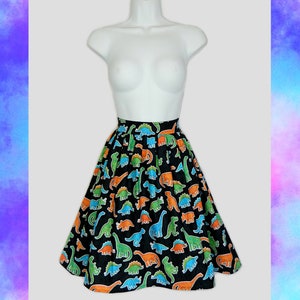 Black Dinosaur Skirt