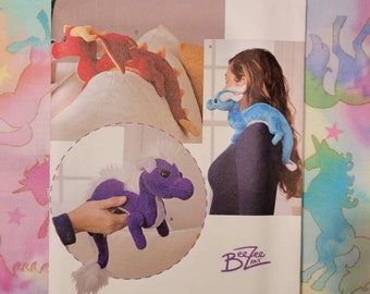 Toy Stuffed Animal Dragon Pattern. Simplicity Sewing Pattern 8715.