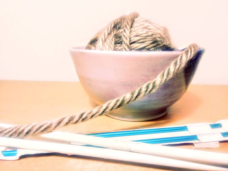 60s Mid Century knitting Bowl by Artist Barbara Bobes