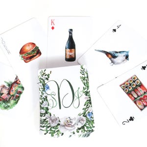 Custom Wedding Playing Cards, Deck of Custom Playing Cards