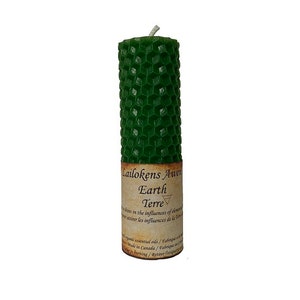 Lailokens Awen Earth Beeswax Candle image 1