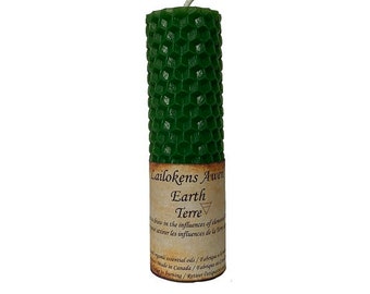 Lailokens Awen Earth Beeswax Candle
