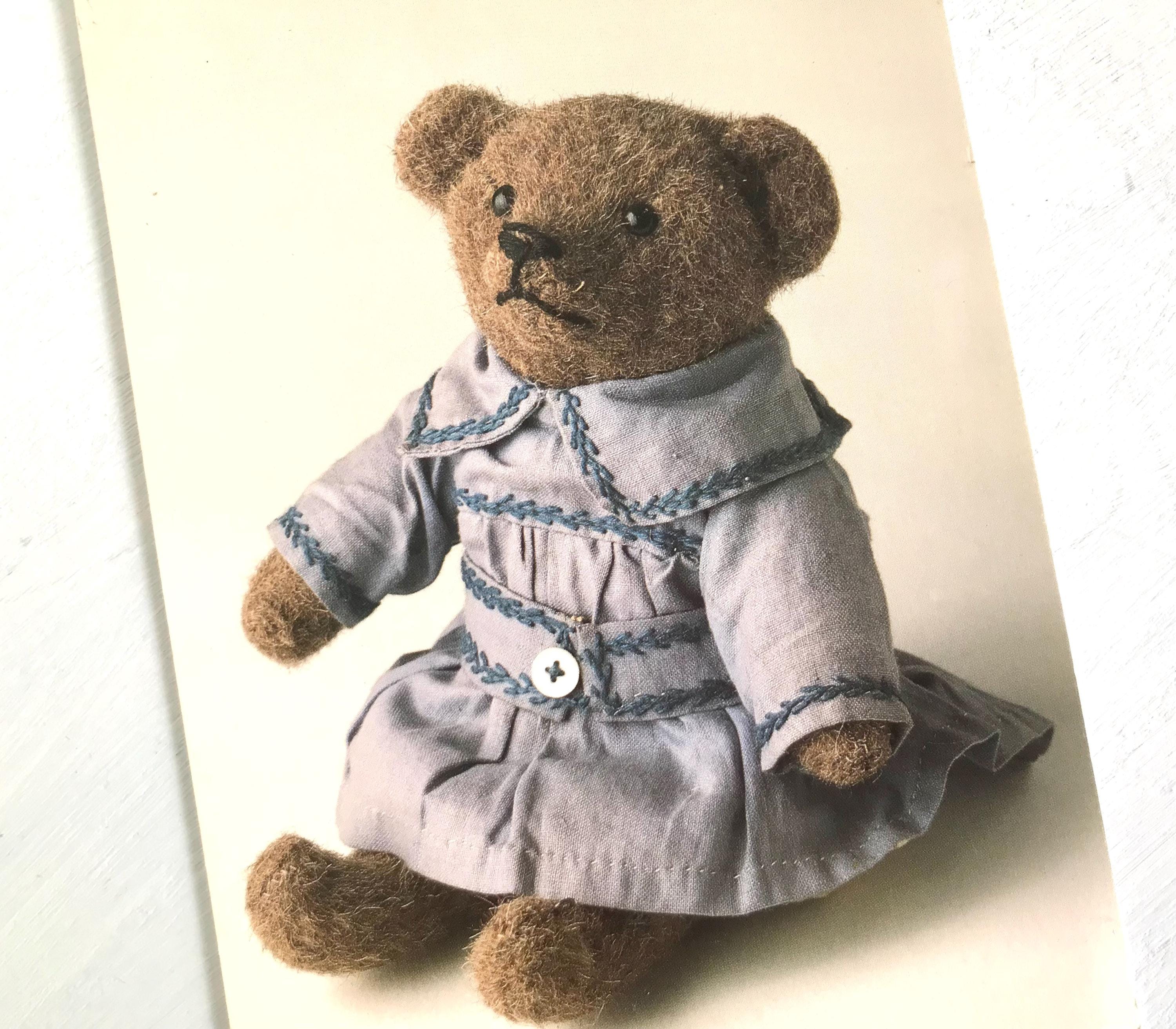 Antique Postcard Teddy Bear - Etsy