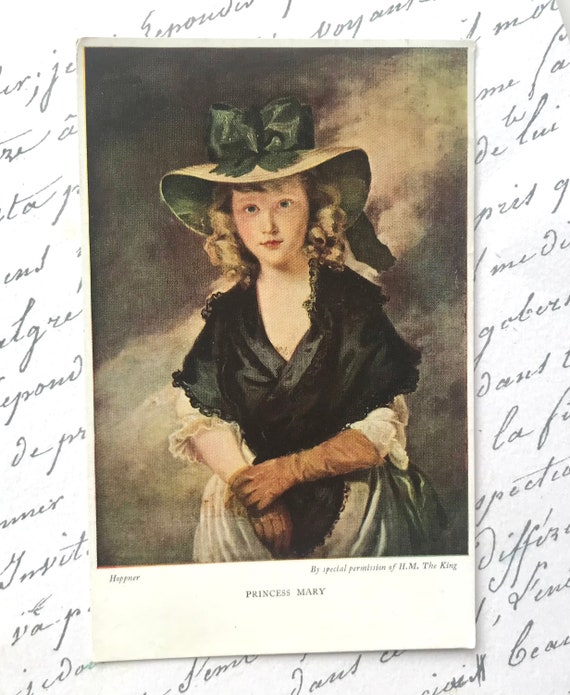 Vintage Princess Mary Art Postcard: Hoppner Medici Society - Etsy
