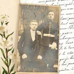 Victorian CDV Photograph, Soldier, Handsome Young Men Photo, Brothers, Real Photograph, 1800s