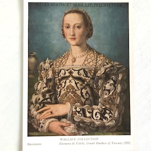 Vintage Kunst Karte, italienischer Künstler Bronzino, Schöne Frau, Großherzogin der Toskana, Wallace Collection