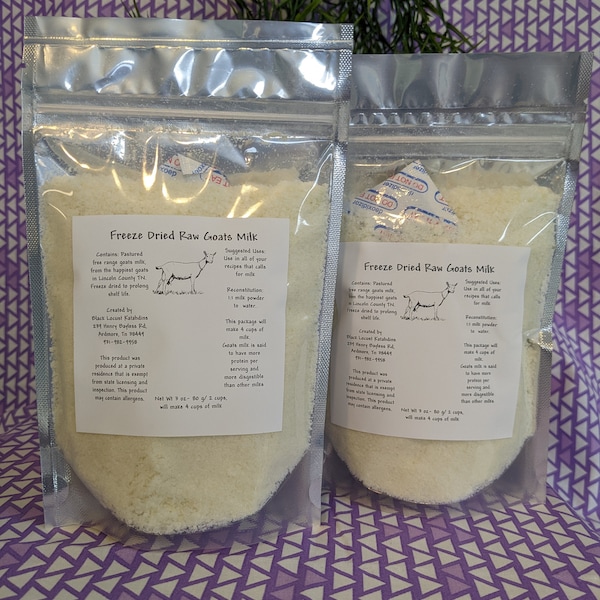 Freeze-Dried Raw Goat's Milk: The Nutritious and Convenient Way to Enjoy Raw Milk