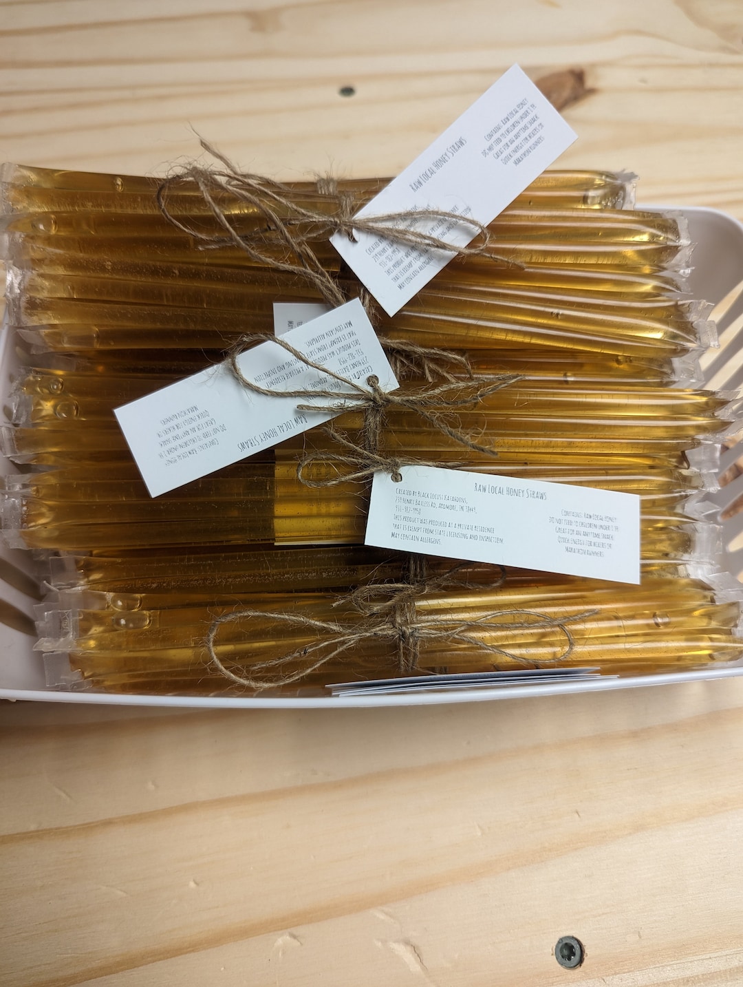 Local Honey Straws Etsy