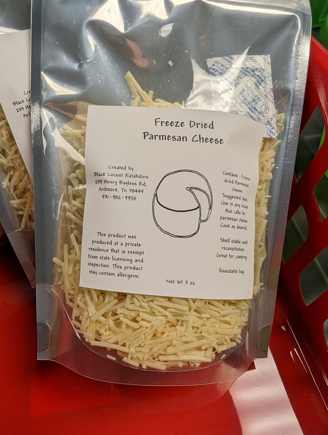 Freezedried, Shredded Parmesan Cheese the Convenient and Versatile Way to Add Flavor to Your