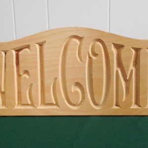 Carved Welcome Sign - Etsy