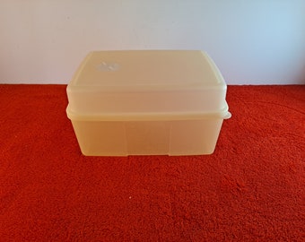 vintage Tupperware freeze smart rectangular ice cream container, tupperware 4562 ice cream container keeper