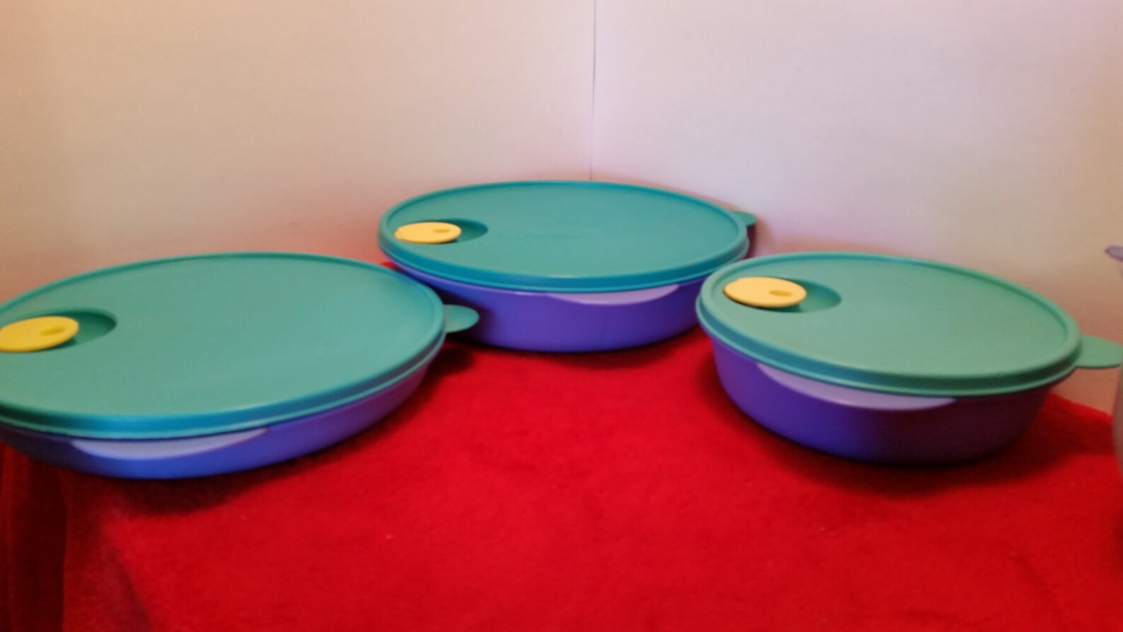 Vintage tupperware reheatable divided plates / tupperware rock Etsy