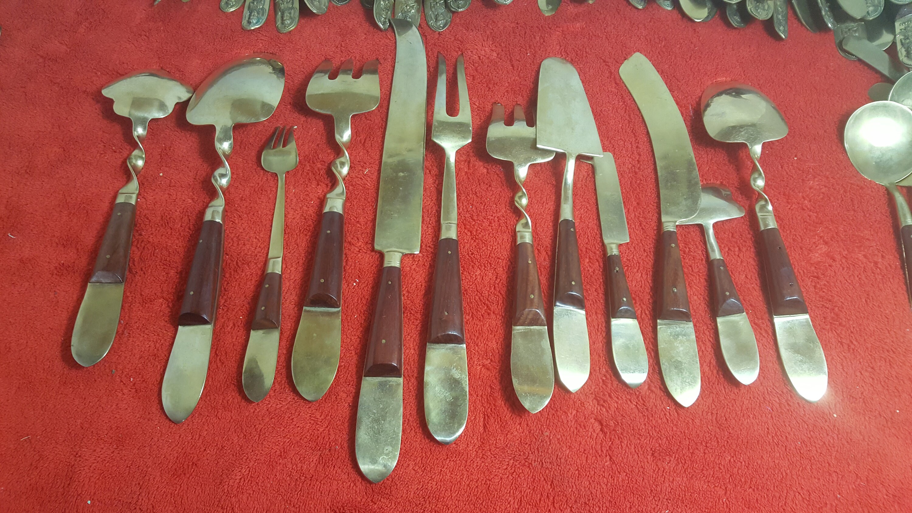 Vintage Siam Thailand Flatware Silverware Full Set 144 Etsy