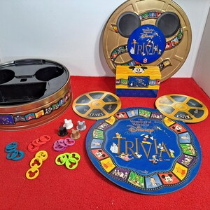 Vintage The Wonderful world of Dinsey trivia game, near complete game, mattel 1997, free shipping