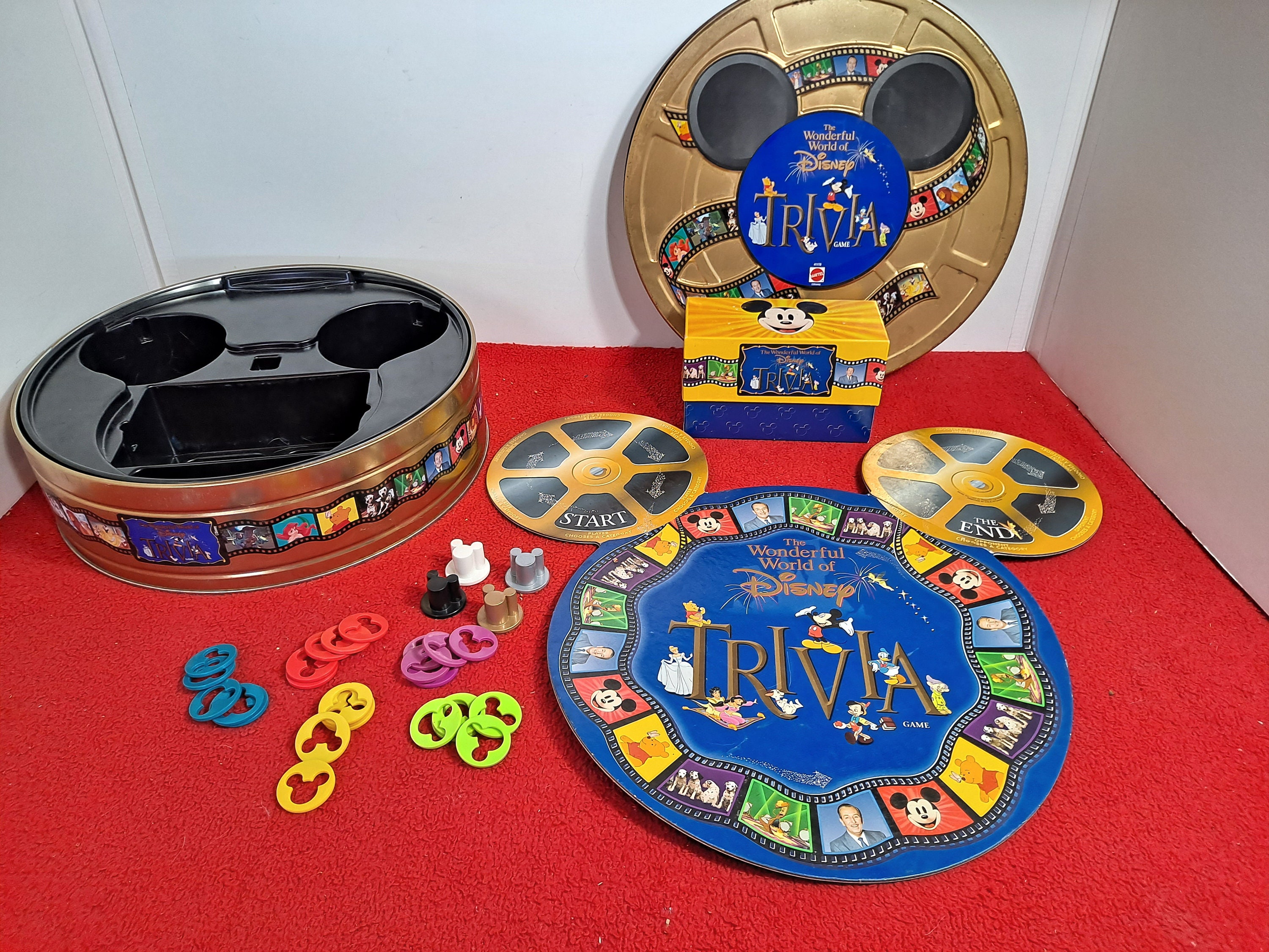 Vintage the Wonderful World of Dinsey Trivia Game, Near Complete Game