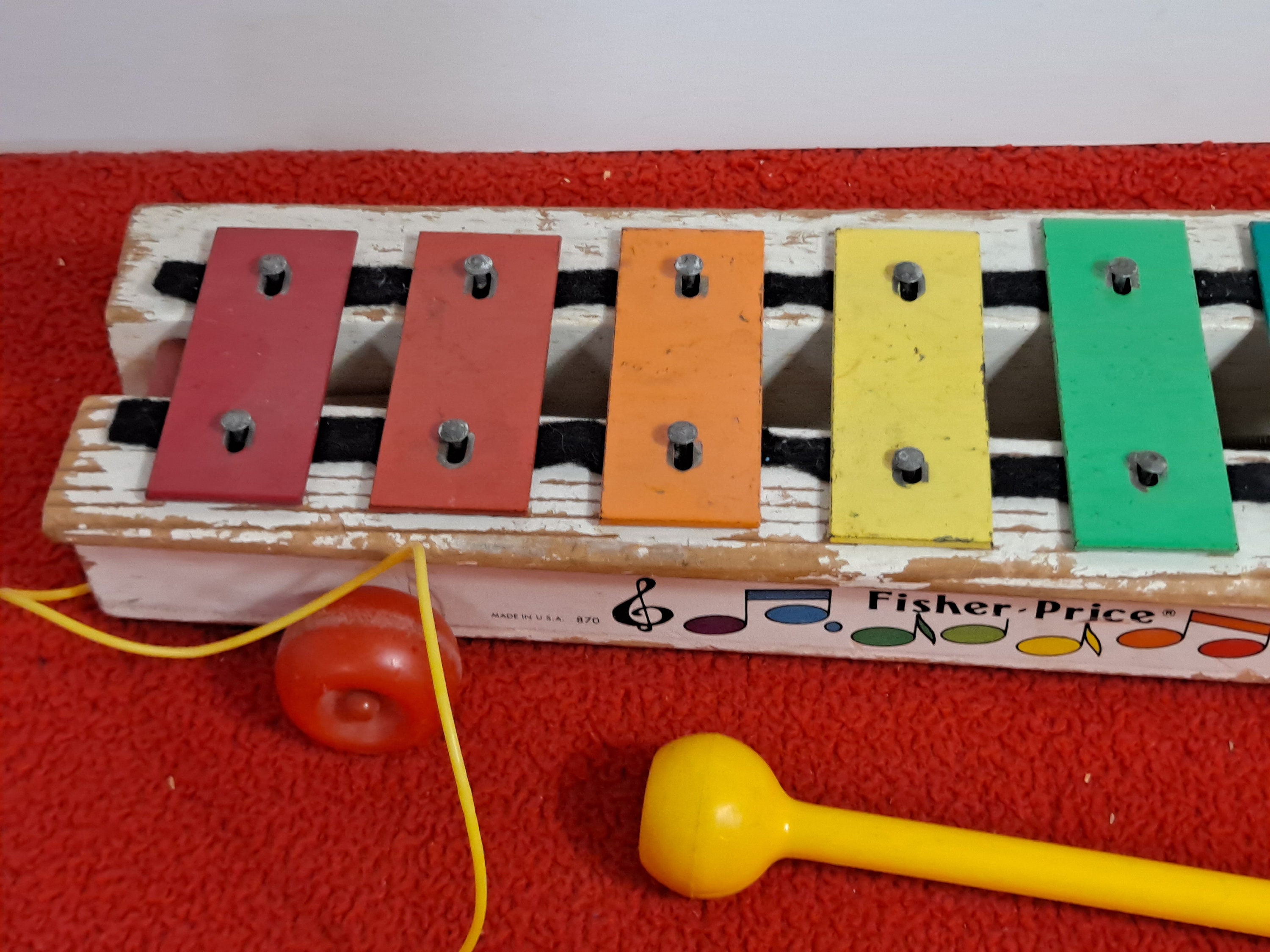 Vintage fisher price xylophone wood xylophone 1978 musical Etsy.de