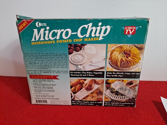 Potato Chips Maker Microwave Oven Fat Fruit Potato Crisp Chip Slicer Snack  Maker