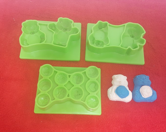 Vintage Care Bears Play Doh Set, Vintage Play Dough, Care Bear Molds - Etsy