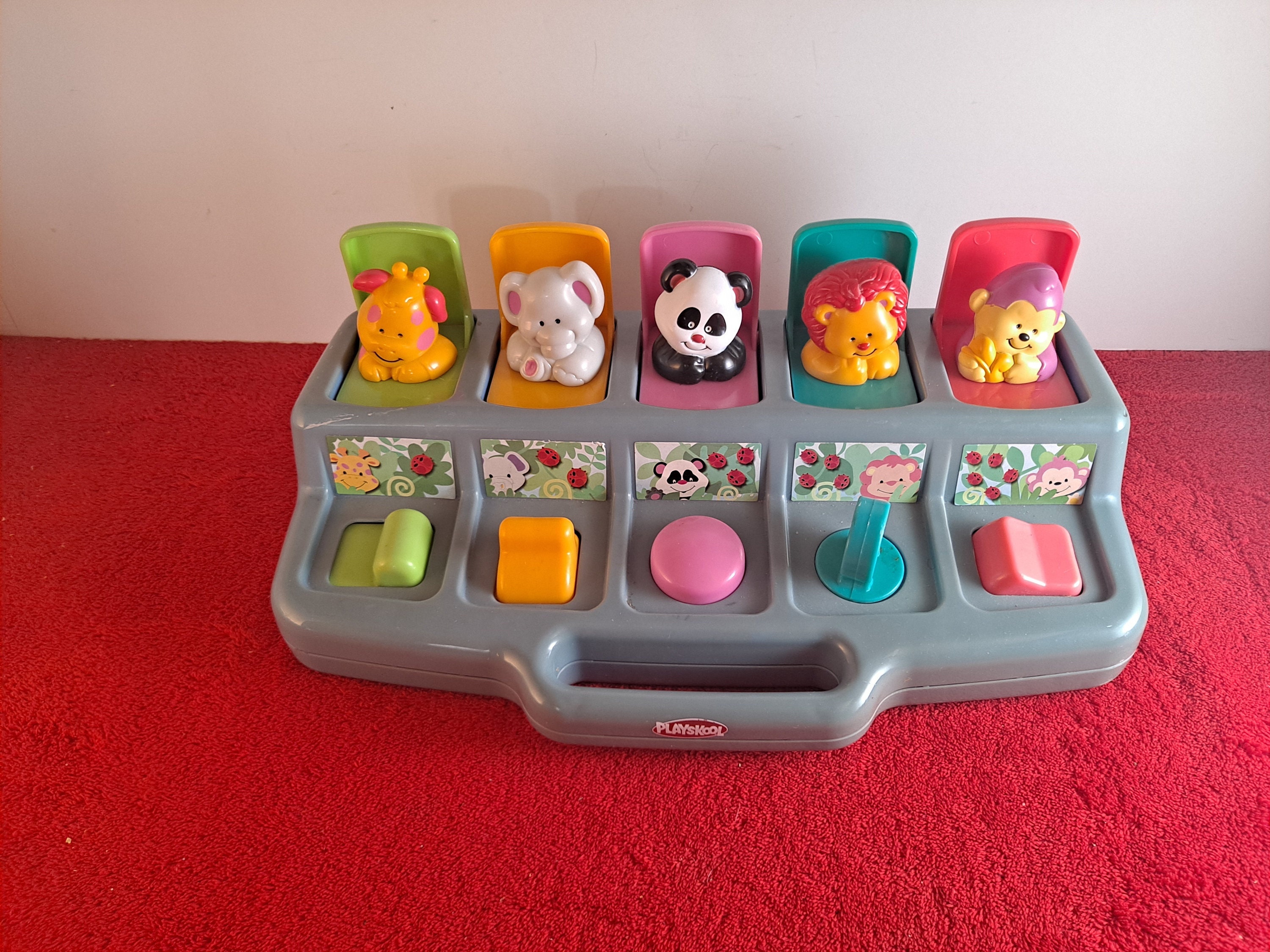 Vintage Playskool Hasbro Pop up Toy / Animal Pop up Toy/ - Etsy Vintage Playskool Hasbro Pop up Toy / Animal Pop up Toy/ - Etsy