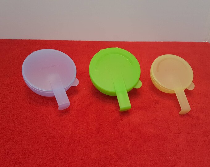 Vintage Tupperware Me Not Storage Container Set of 3 / Me