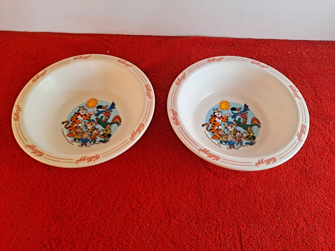 Vintage Kelloggs Cereal Bowls Set of 2 / Kelloggs Family of Etsy