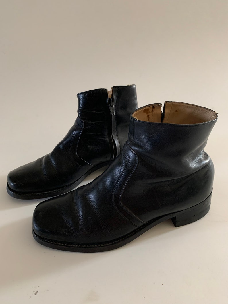 Vintage Florsheim Leather Beatle Boots Size 8 | Etsy