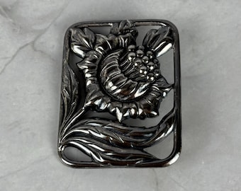 Thistle Brooch Openwork Sterling Silver by Danecraft