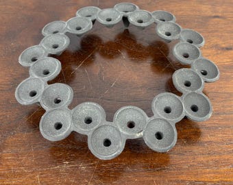 Jens Quistgaard Cast Iron Candle Ring for Tiny Tapers Mid Century Modern