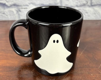 Waechtersbach Black and White Ghost Mug with Handle Made in Germany Vintage