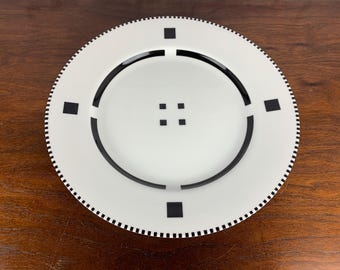Tuxedo Pattern Dinnerware Individual Pieces Vintage Dinnerware Gwathmey Siegel for Swid Powell