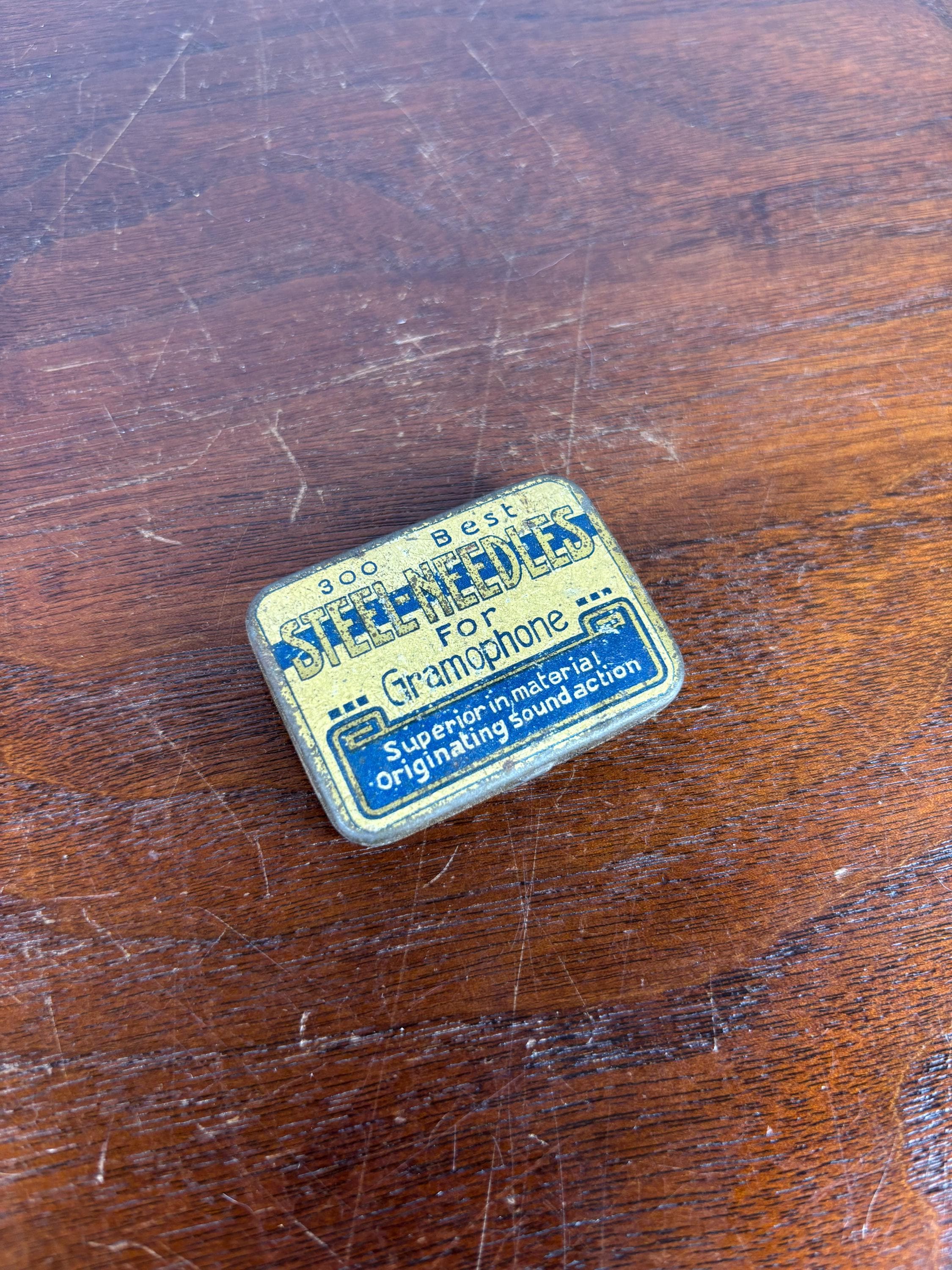 アンティーク未使用蓄音機用針缶2点 Steel phonograph needles - Etsy 日本