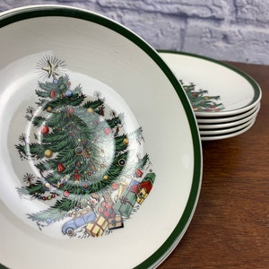 Platos de porcelana surtidos de repuesto originales para árbol de Navidad de Cuthbertson. Elija su tamaño.