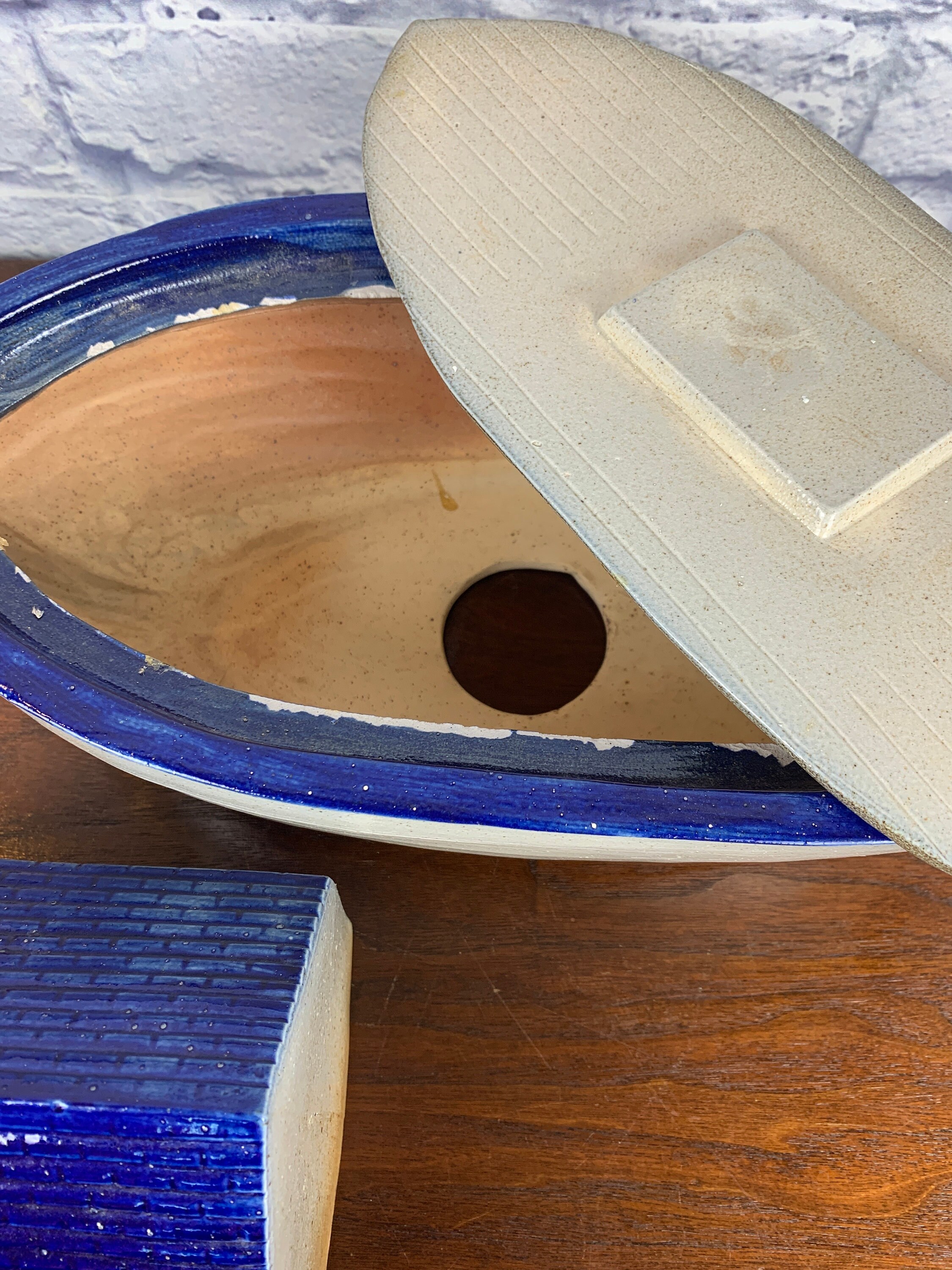 Eldreth Pottery Noah's Ark Set Signed by Artist 20 Piece Set Salt