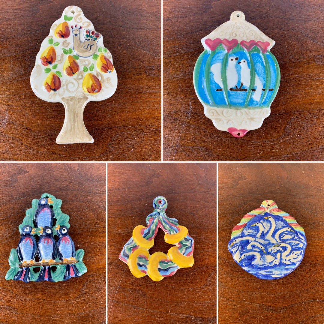 Gail Pittman Ceramic Ornaments 12 Days of Christmas sold Individually