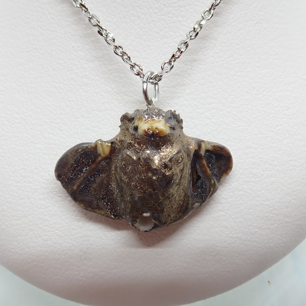 Porcelain Bat Netsuke Porcelain Bat Bead Porcelain Bat Pendant Ceramic Bat Necklace