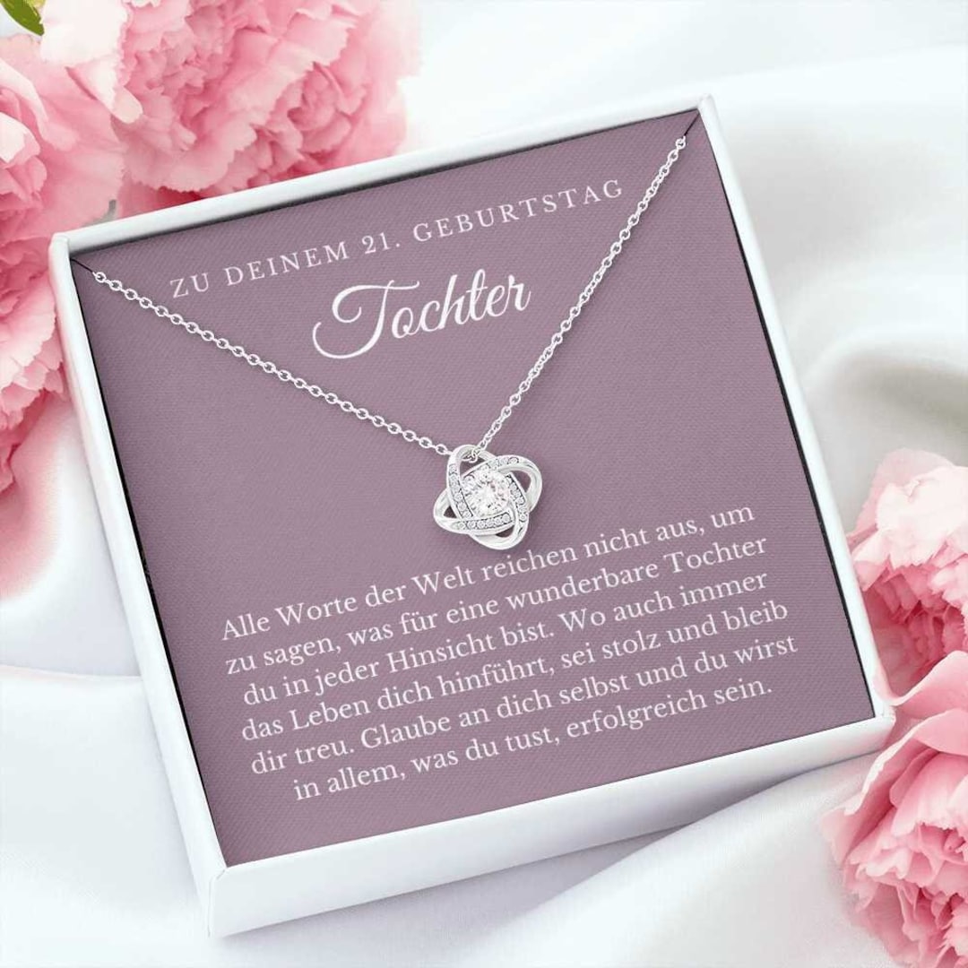 Zu Deinem 21. Geburtstag Tochter Halskette Daughter 21st Etsy