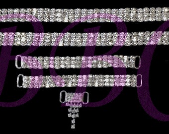 3-Reihen Muster Bikini Schnalle Kristall Steckverbinder Connector Metallkette 3-Reihen Muster Bikini Schnalle Kristall Steckverbinder Connector Metallkette