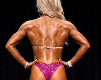 AAA Crystal Rhinestone Bikini Back Connector 1-Row 29ss NPC IFBB Bikini Competition