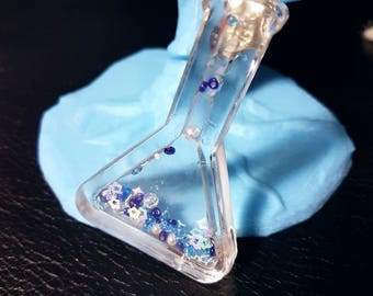Cute Erlenmeyer Flask Dry Shaker Charm Keychain