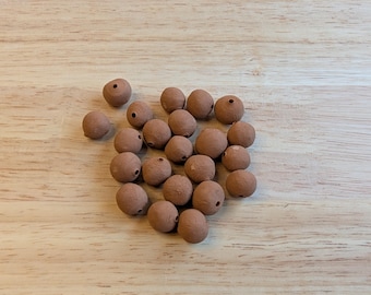 Wild clay beads - Rust