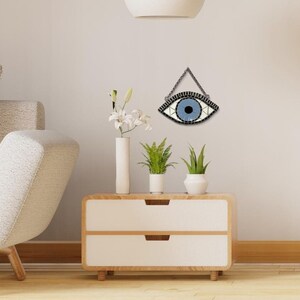 Evil Eye Mosaic Wall Art, Evil Eye Wall Hanging, Third Eye Home Decor, Evil Eye Room Decor, Modern Mosaic Art, Outdoor Mosaic Wall Art